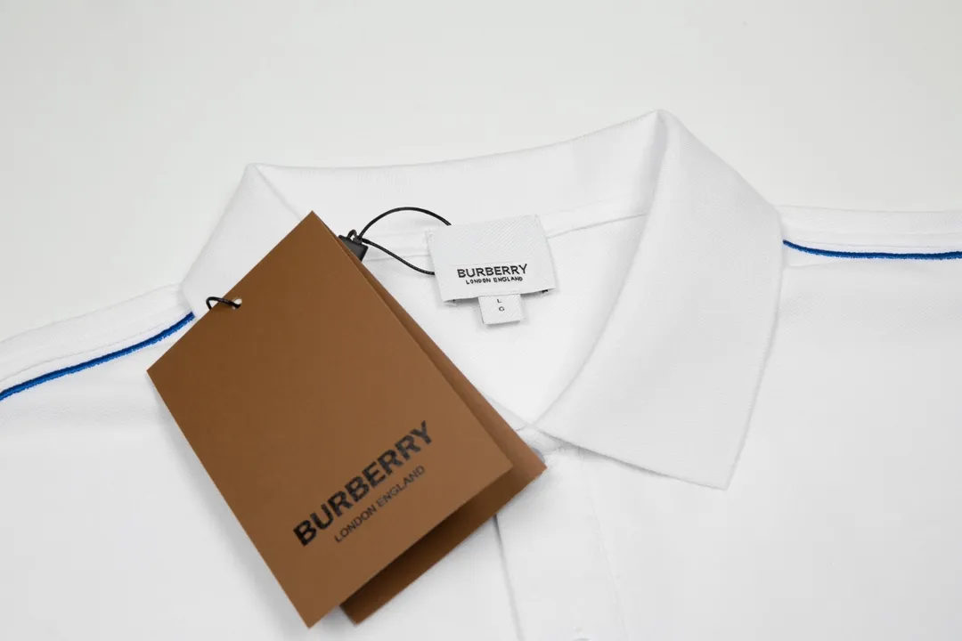 Burberry/ New Arrival Polo ！ ， polo ，Classic ， Versatile ， ， ！， ， Breathable， ， ， ， ， Premium ！M-3XL :White